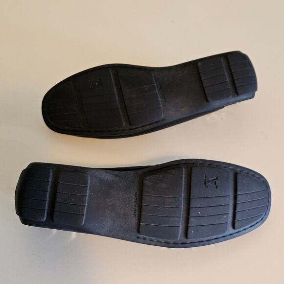 Louis Vuitton Multicolore Monogram LV Black Oxford Loafers with Gold Lock - Picture 6 of 12